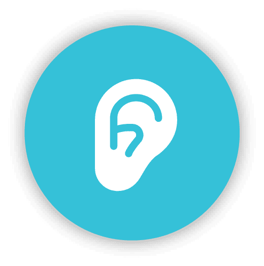 logo orejas forma pestaña